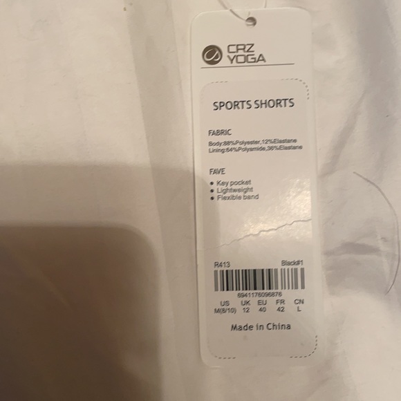 NWT Black CRZ Yoga Shorts - Picture 7 of 7